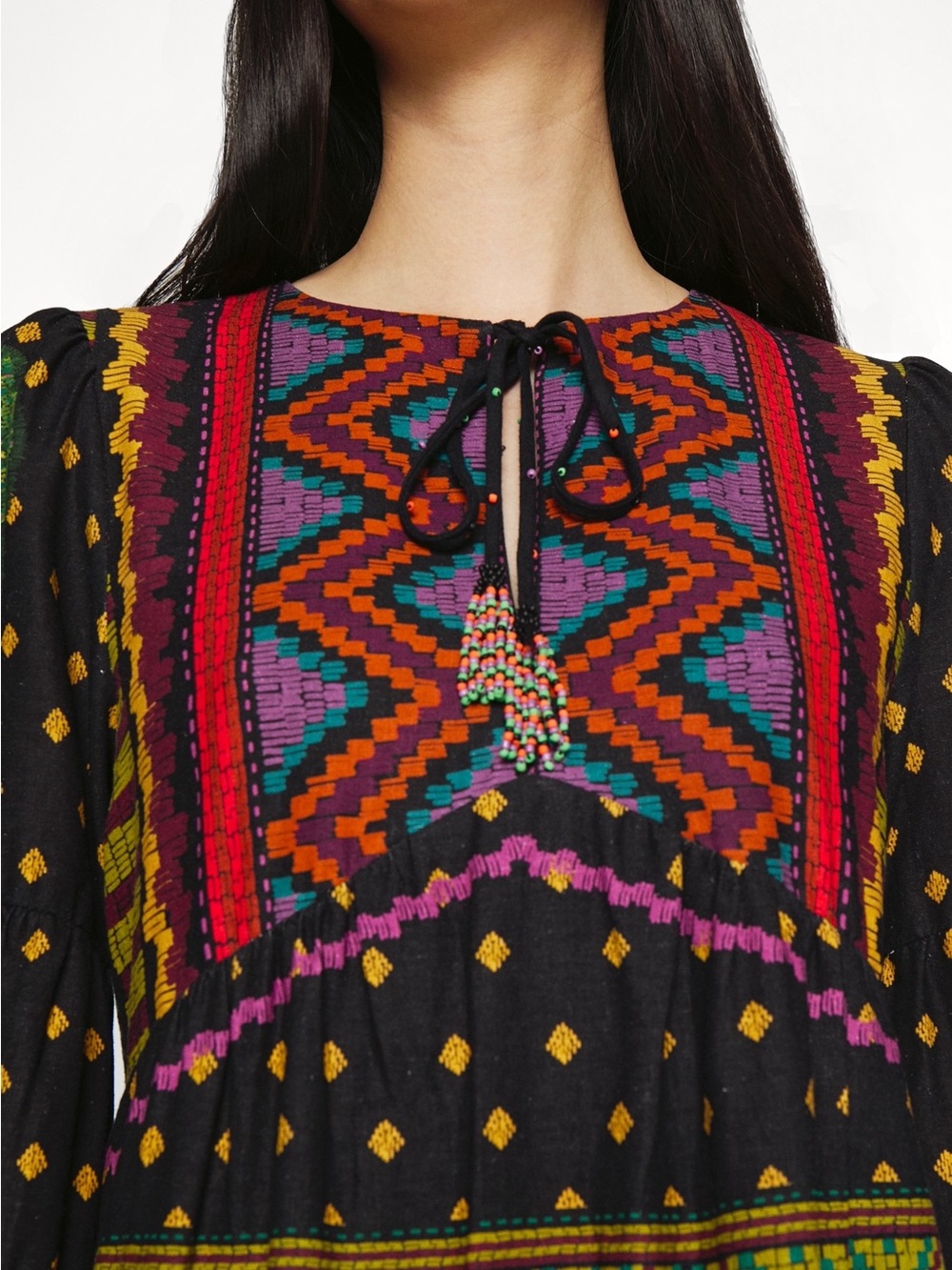 Farm Rio Multicolor Midi Dress - Picture 8 of 8